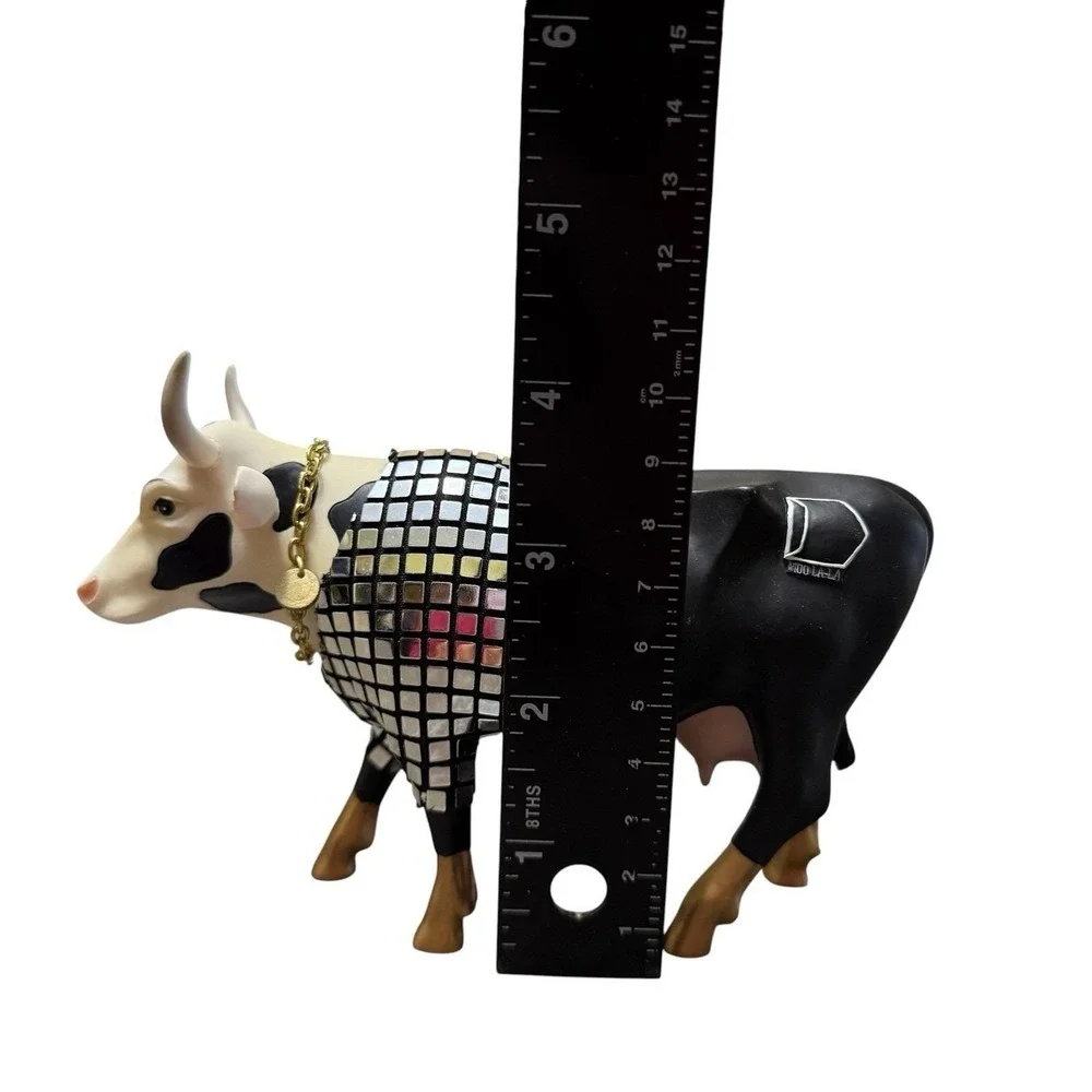 Westland Cow Parade Disco Cow 2001 Decorative figure #9134 w/Box & Tag
